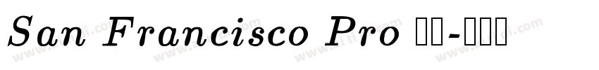 San Francisco Pro 字体字体转换